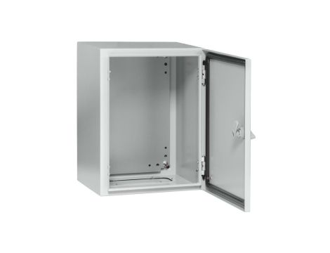 Obudowa metalowa 500x400x200 IP 65 IK10 RAL 7035 z płytą montażową stalową GEP-00181