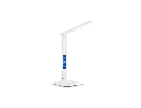 Lampka Biurkowa Szkolna LED 5W 3000K-5500K CCT USB Ściemnialna Dotykowa + Kalendarz Zegar