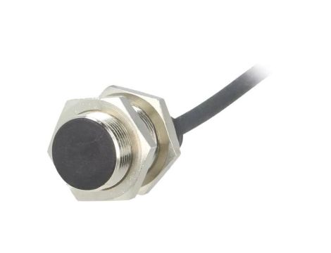 Czujnik indukcyjny, zabudowany, z konfiguracją wyjścia PNP/NO, max. 0,2A, przewody, IP67, BES M18MD-PSC80B-BP02-003