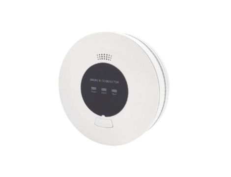 Czujnik dymu i tlenku węgla CO 2w1 EN14604 EN50291 10 lat alarm VIAGO VD431SC