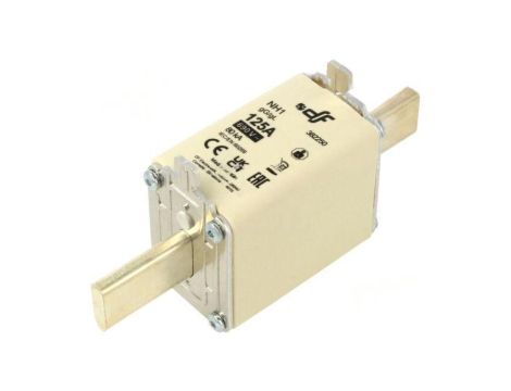 Bezpiecznik: topikowy 125A 690VAC 440VDC gG ceramiczny NH1 382250