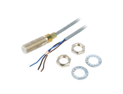 Czujnik indukcyjny, Czujnik indukcyjny, zabudowany, z konfiguracją wyjścia PNP/NO/p, max. 0,2A, 0...6mm, IP67, ICB12S30F06PO