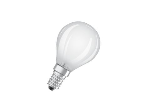 Żarówka LED OSRAM P45 Kulka E14 3.4W zamiennik 40W 470lm 2700K Ciepła CRI90 300 Filament Ściemnialna Klasa D 4 Lata Gwarancji