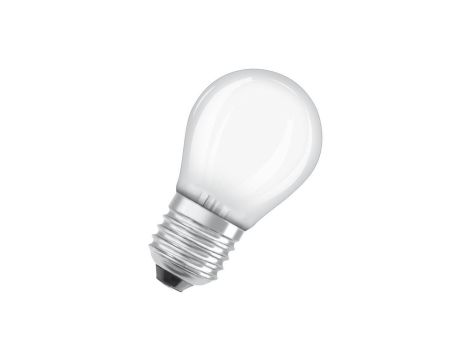 Żarówka LED OSRAM P45 Kulka E27 3.4W zamiennik 40W 470lm 2700K Ciepła CRI90 300 Filament Ściemnialna Klasa D 4 Lata Gwarancji