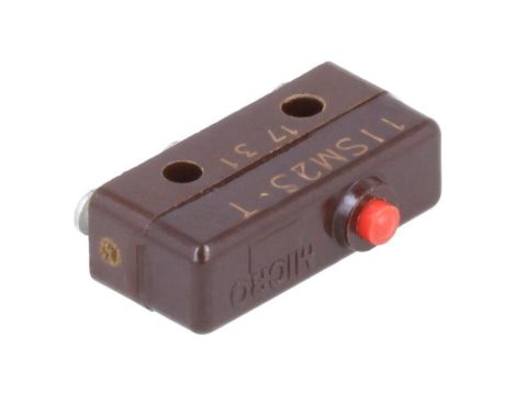 Mikroprzełącznik SNAP ACTION, z konfiguracją styków SPDT, siła przełączania 1,39N, 1A/125VAC, 1A/30VDC, 11SM23-T