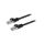 Patch cord S/FTP, Cat 6a, RJ45 wtyk z obu stron, linka, Cu, 20m PP6A-LSZHCU-BK-20M