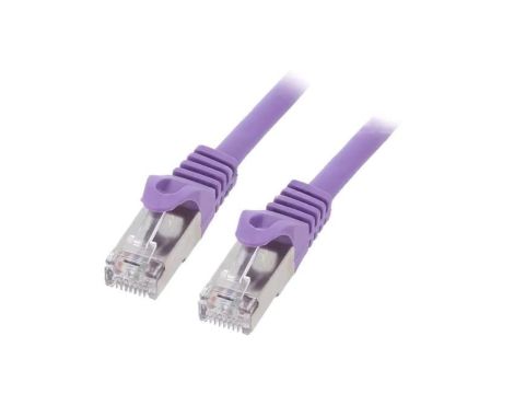 Patch cord F/UTP, Cat 6, RJ45 wtyk z obu stron, linka, CCA, 0,5m, PVC, 26AWG PP6-0.5M/V