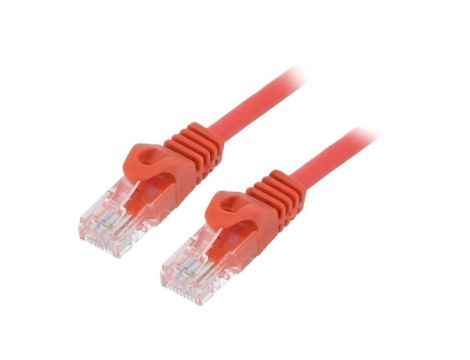 Patch cord U/UTP, Cat 6, wtyk RJ45 z obu stron, linka, CCA, 5m PP6U-5M/R