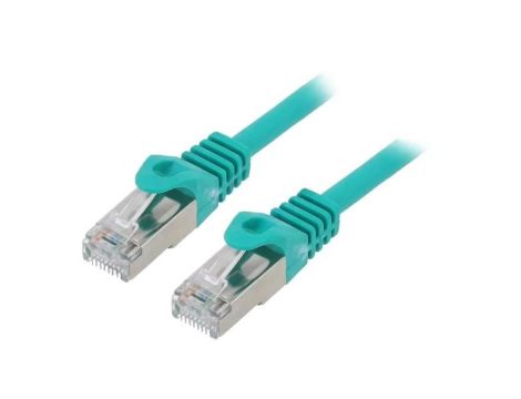 Patch cord F/UTP, Cat 6, RJ45 wtyk z obu stron, linka, CCA, 2m, PVC, zielony PP6-2M/G