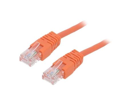 Patch cord U/UTP, Cat 5e, RJ45 wtyk z obu stron, linka, CCA, 2m PP12-2M/O