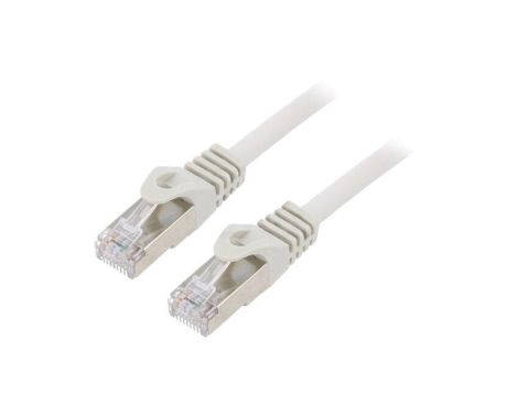 Patch cord F/UTP, Cat 6, RJ45 wtyk z obu stron, linka, CCA, 1m, PVC, szary PP6-1M