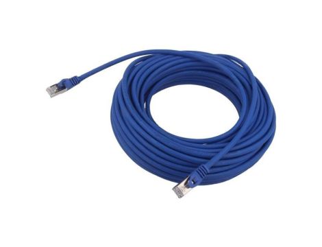 Patch cord S/FTP, Cat 6a, wtyk RJ45 z obu stron, linka, Cu, 20m PP6A-LSZHCU-B-20M