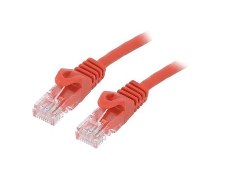 Patch cord U/UTP, Cat 6, wtyk RJ45 z obu stron, linka, CCA, 2m PP6U-2M/R