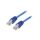 Patch cord F/UTP, Cat 5e, wtyk RJ45 z obu stron, linka, CCA, 1m PP22-1M/B