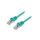 Patch cord F/UTP, Cat 6, RJ45 wtyk z obu stron, linka, CCA, 1m, PVC, zielony PP6-1M/G