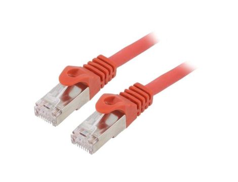 Patch cord S/FTP, Cat 6a, wtyk RJ45 z obu stron, linka, Cu, 2m PP6A-LSZHCU-R-2M