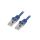 Patch cord S/FTP, Cat 6a, RJ45 wtyk z obu stron, linka, Cu, 1,5m PP6A-LSZHCU-B-1.5M