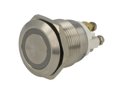 Przełącznik: wandaloodporny Poz: 2 SPST-NO 2A/36VDC IP65 Ø19mm GQ19F-10E/RG/12/S (DUAL LED, 12V)