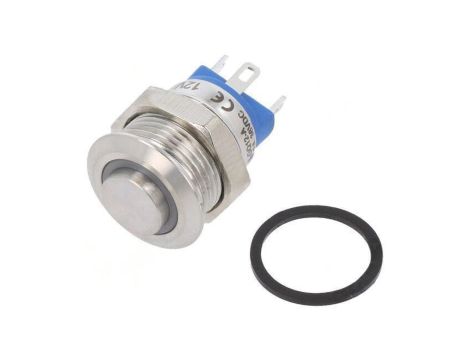 Przełącznik: wandaloodporny Poz: 2 SPST-NO 2A/36VDC IP65 Ø12mm GQ12-AH-10E/J/R/12V/S