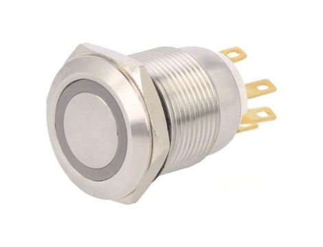 Przełącznik: wandaloodporny Poz: 2 SPST 1A/250VAC IP65 24V LAS1-GQ-11E/R/24V/S