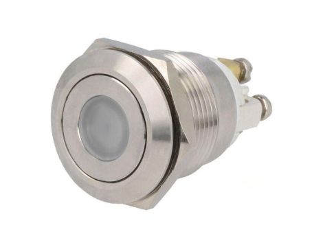 Przełącznik: wandaloodporny Poz: 2 SPST-NO 0,5A/220VAC IP65 GQ19F-10D/R/24V/S