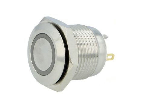 Przełącznik: wandaloodporny Poz: 2 SPST-NO 2A/36VDC IP65 Ø16mm GQ16F-10E/J/R/12V/S