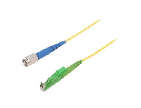 Patch cord światłowodowy E2/APC,FC/UPC 5m Światłowód: 9/125um G-E2A-FC-S-005.0-SX-D-18-Y