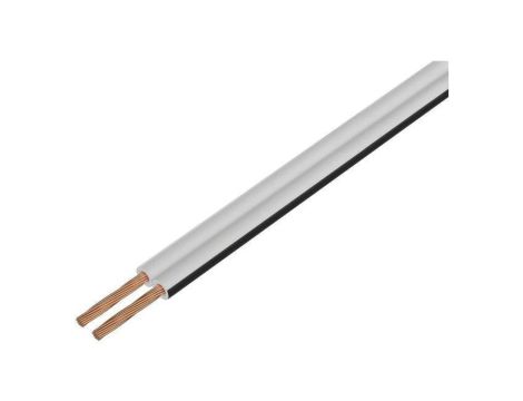 Przewód głośnikowy typu TLYp 2x0,75mm2 linka Cu biały -15...70C PKT0020BC