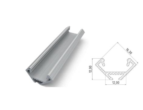 Narożny profil LED surowy 2010mm AL12-GLC2-RW-2020 GLALU