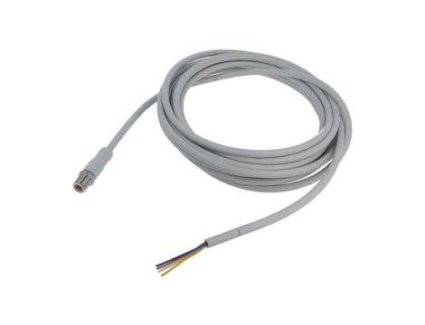 Przewód Ethernet Złącze: M12 Wtyk (prosty, Kod D) Przewód 5m IP68/IP69K Styki pozłacane EVF519