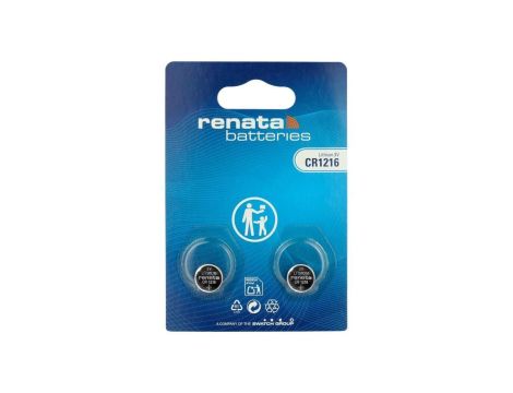 2 x bateria litowa Renata SC CR1216 MFR
