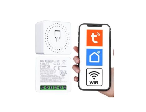 Przekaźnik WiFi dopuszkowy GreenBlue, Android/iOS/Alexa/Google Home,100-240V AC, 50/60Hz, max.16A, dla LED 150W, GB739