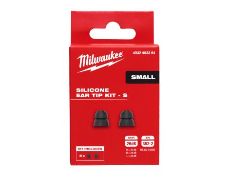 Milwaukee - 5 par silikonowych kocówek dousznych S - 4932493364 - 2