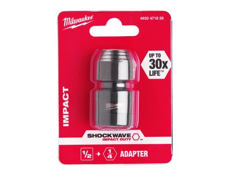 Milwaukee - Adapter 1/2 kwadrat - 1/4 hex F - 4932471828 - 2