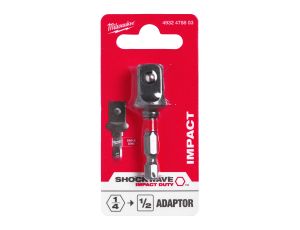 Milwaukee - Adapter 1/4 Hex - 1/2 kwadrat - 4932478803 - image 2