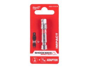 Milwaukee - Adapter 1/4 hex - 1/4 kwadrat - 4932471826 - image 2