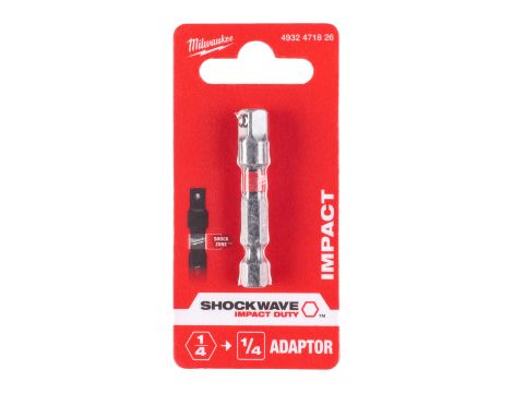 Milwaukee - Adapter 1/4 hex - 1/4 kwadrat - 4932471826 - 2