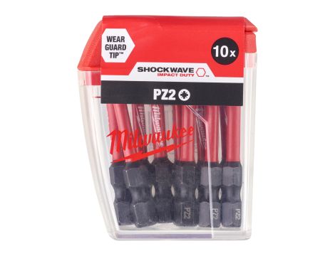 Milwaukee - Bity udarowe Shockwave CD PZ2 50mm-10szt. - 4932430866 - 2