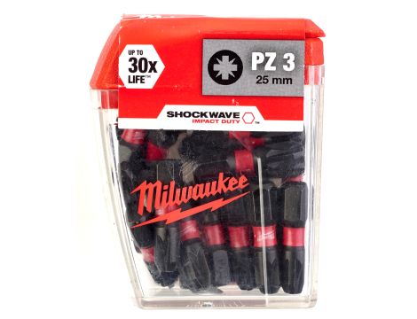 Milwaukee - Bity udarowe Shockwave CD PZ3 25mm-25szt. - 4932430869 - 2
