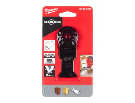 Milwaukee - Brzeszczot 3-ostrzowy bimetalowy 35x42mm do cięcia wgłębnego - 48906017 - 2