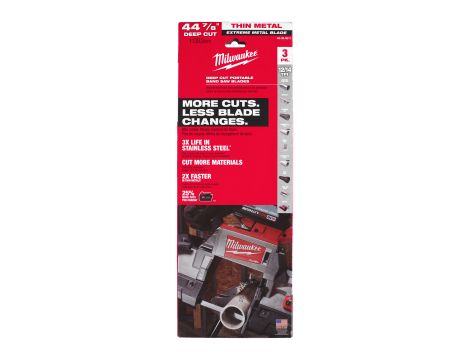 Milwaukee - Brzeszczot do piły taśmowej 1139.83 X 12/14 - 3 szt. - 48390611 - 2