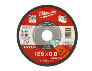 Milwaukee - Cienka tarcza do metalu wypukła Pro+ 125x0,8mm - 4932498201 - opakowanie 50 szt. Cena za szt.