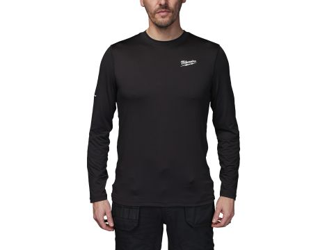 Milwaukee - CWB LS BL  XXL - WORKSKIN™ Koszulka z długim rękawem czarna rozmiar XXL - 4932498287