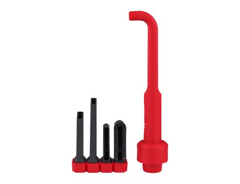 Milwaukee - Dysza/Przystawka do czyszczenia pod kątem prostym z zestawem szczotek  - 4932498021