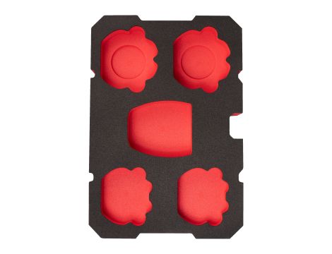 Milwaukee - Empty 4xRing Jaw+RJ Adaptor Packout Foam - 4932498248