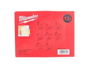 Milwaukee - Frezy do drewna z trzpieniem 8mm - zestaw 12 szt. - 4932451668 - image 2