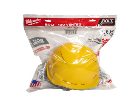 Milwaukee - Hełm BOLT™100 żółty wentylowany - 4932478913 - 2