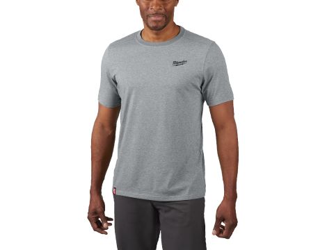 Milwaukee - HTSSGR-L T-shirt z krótkim rękawem - szary - 4932492970