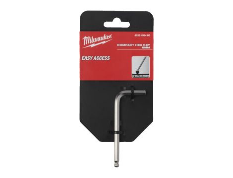 Milwaukee - Kompaktowy klucz imbusowy Hex 6mm - 4932492406 - opakowanie 3 szt. Cena za szt. - 2