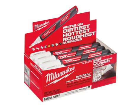 Milwaukee - Marker Biały olejowy 1 szt - 48223711 - opakowanie 12 szt. Cena za szt. - 3
